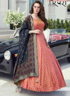 Pink Colour Latest fancy wedding Wear Heavy Soft Killer silk Handwork And Designer Latkan Gown Collection 1022